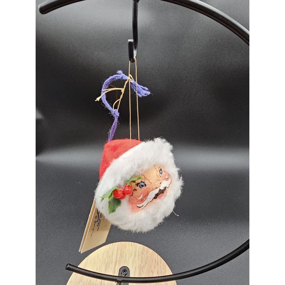 Vintage 1997 Annalee Mobilitee Dolls Santa Ornament Christmas